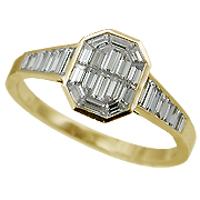 18K Yellow Gold 1.00cttw Diamond Ring