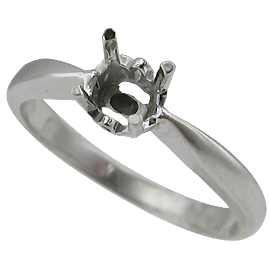 18K White Gold Solitaire Setting