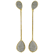 18K Yellow Gold 0.78cttw Diamond Earrings