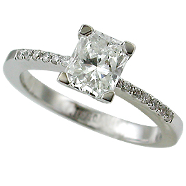 18K White Gold Multi Stone Ring : 0.80 cttw Diamonds