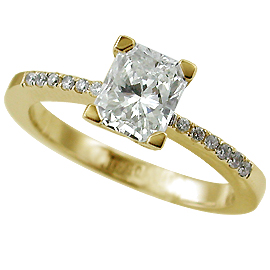 18K Yellow Gold Multi Stone Ring : 0.80 cttw Diamonds