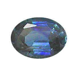 1.63 ct Oval Blue Sapphire : Royal Navy Blue