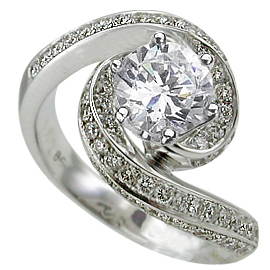 18K White Gold Multi Stone Ring : 2.00 cttw Diamonds