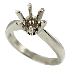 18K White Gold Solitaire Setting