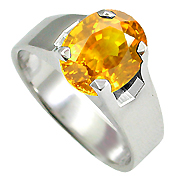 18K White Gold 2.00ct Sapphire Ring