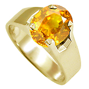 18K Yellow Gold 2.00ct Sapphire Ring
