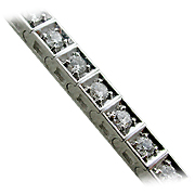 18K White Gold 2.00cttw Diamond Tennis Bracelet