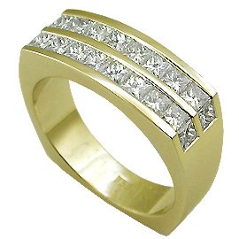 18K Yellow Gold Band Men