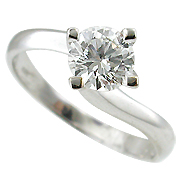 18K White Gold 1.00ct Diamond Ring