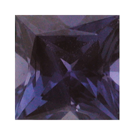 0.92 ct Princess Cut Sapphire : Rich Purple