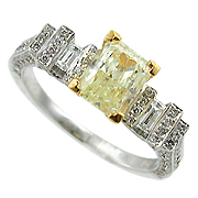 18K Two Tone 2.26cttw Diamond Setting