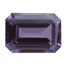 1.23 ct Emerald Cut Sapphire : Rich Purple