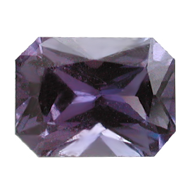 1.24 ct Emerald Cut Sapphire : Rich Purple