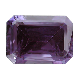 1.29 ct Emerald Cut Sapphire : Deep Purple
