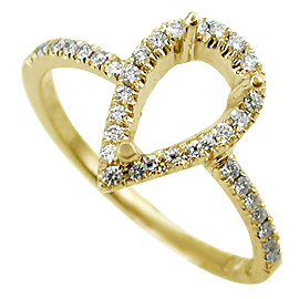 18K Yellow Gold Multi Stone Setting : 0.24 cttw Diamonds