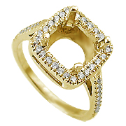 18K Yellow Gold 0.35cttw Diamond Setting