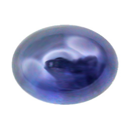 1.90 ct Cabochon Blue Sapphire : Deep Darkish Blue