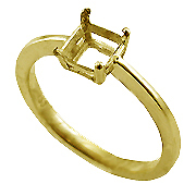 18K Yellow Gold Solitaire Setting