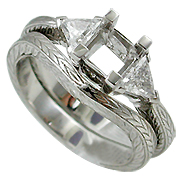 18K White Gold 0.40cttw Diamond Setting