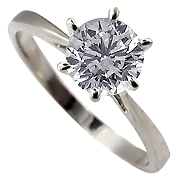 18K White Gold 1.00ct Diamond Ring