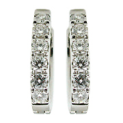 18K White Gold 0.36cttw Diamond Earrings