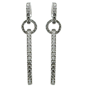 18K White Gold 2.75cttw Diamond Earrings