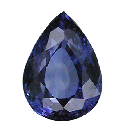 1.17 ct Pear Shape Blue Sapphire : Fine Royal Blue