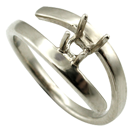 18K White Gold Solitaire Setting