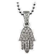 18K White Gold 0.22cttw Diamond Pendant