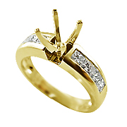 18K Yellow Gold 0.80cttw Diamond Setting