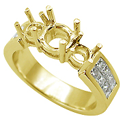 18K Yellow Gold 0.70ct Diamond Setting