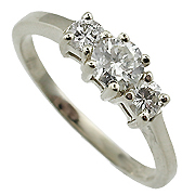 18K White Gold 0.60cttw Diamond Ring