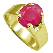 18K Yellow Gold 2.00ct Ruby Ring