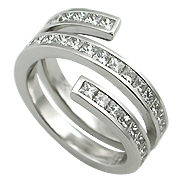 18K White Gold 1.93 ct Diamond Band