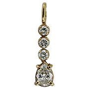 18K Yellow Gold 0.50cttw Diamond Pendant