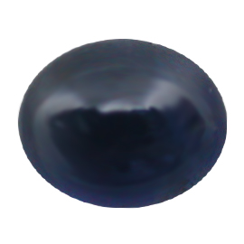 0.63 ct Cabochon Blue Sapphire : Deep Blue