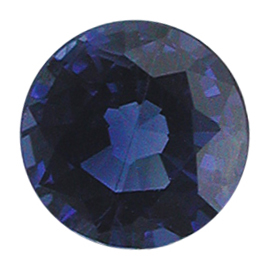 0.52 ct Round Blue Sapphire : Rich Royal Blue