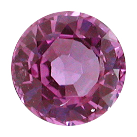 0.67 ct Rich Pink Round Natural Pink Sapphire