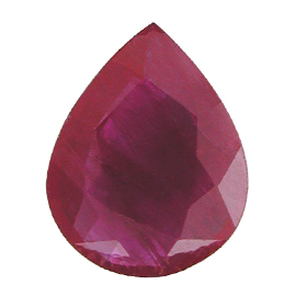 1.63 ct Darkish Red Pear Shape Natural Ruby