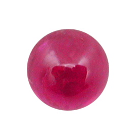 0.30 ct Cabochon Ruby : Reddish Red