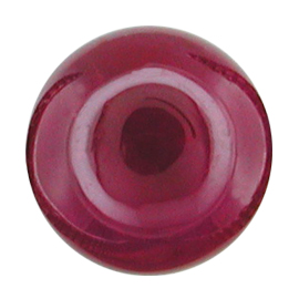 0.56 ct Cabochon Ruby : Rich Darkish Red