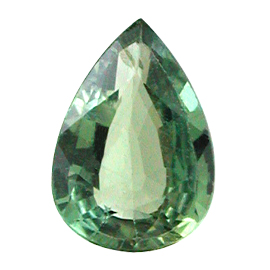 0.69 ct Pear Shape Sapphire : Green