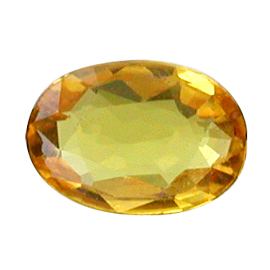 0.60 ct Golden Yellow Oval Natural Sapphire