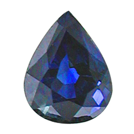 0.49 ct Royal Blue Pear Shape Natural Blue Sapphire