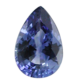 0.46 ct Pear Shape Blue Sapphire : Fine Blue
