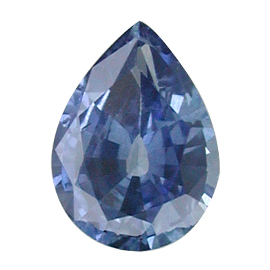0.75 ct Pear Shape Blue Sapphire : Fine Navy Blue