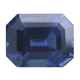 1.01 ct Emerald Cut Blue Sapphire : Deep Blue