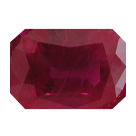 1.23 ct Deep Rich Red Emerald Cut Natural Ruby