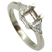 18K White Gold 3/4cttw Diamond Setting