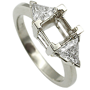 Platinum 1.00cttw Diamond Setting